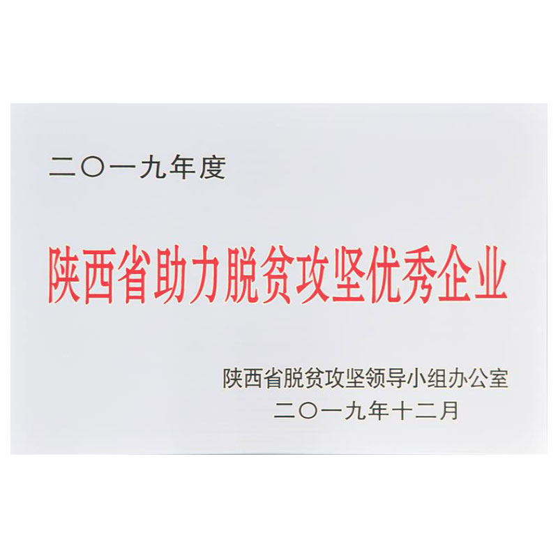 陝西省助力脫貧攻堅優秀企業
